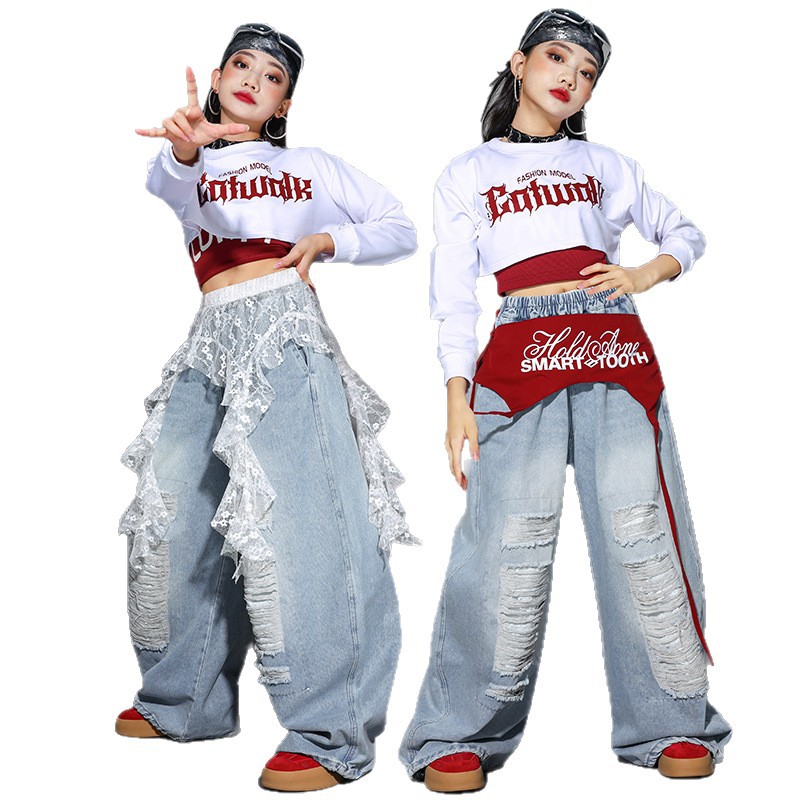 Street Fashion Outfit Girl - Hip Hop Jazz Street Dance Performance