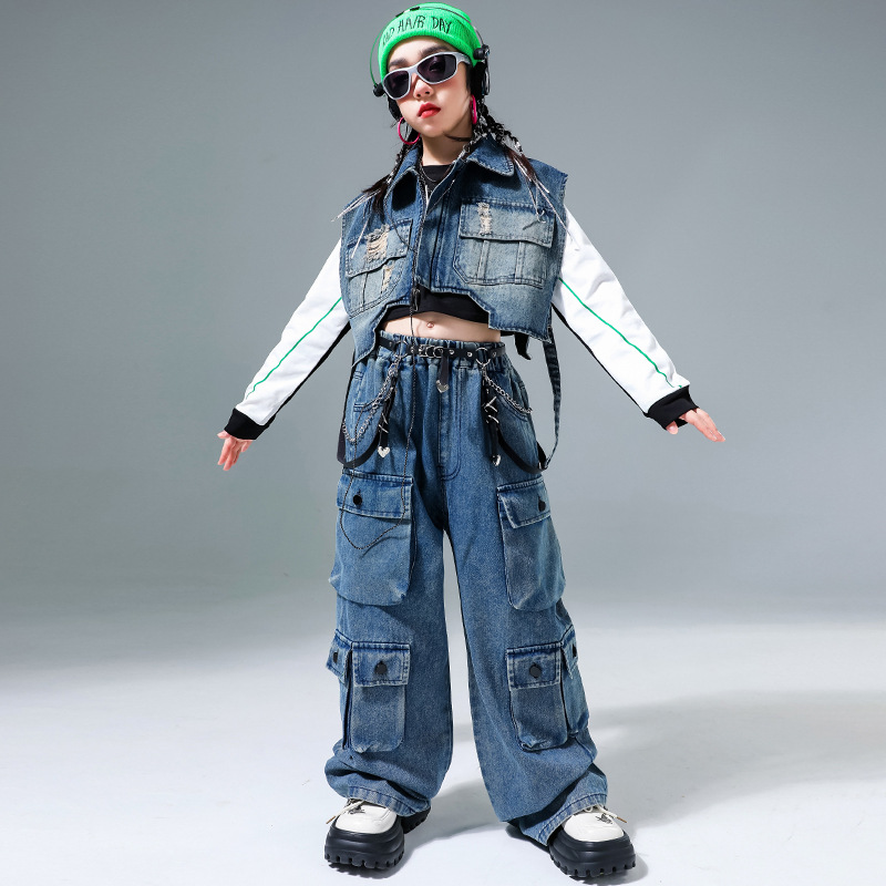 Street Fashion Outfit Girl - Girls Kids Jazz Hip Hop Dance