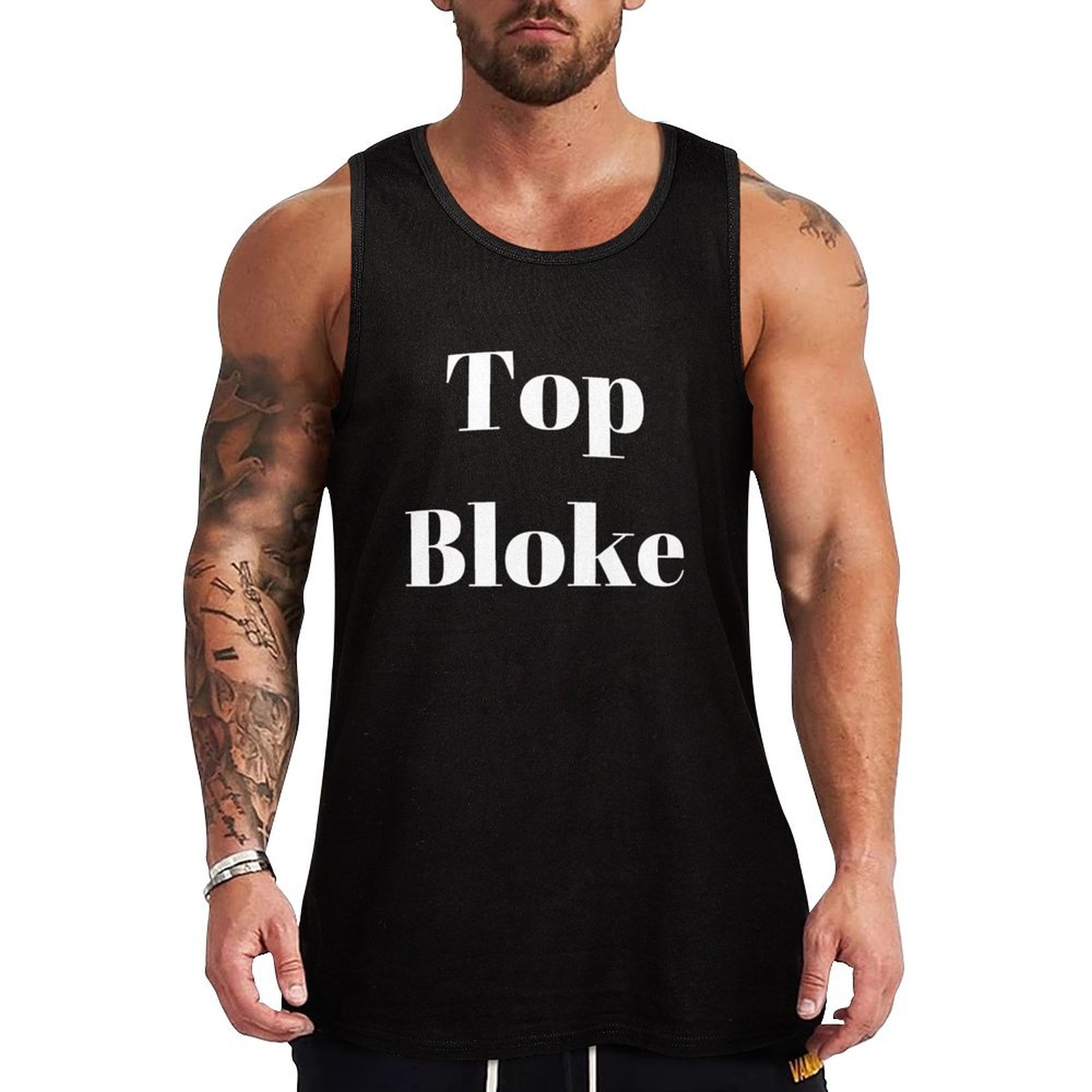 Street Fashion Urban - Top Bloke (white text) Tank Top