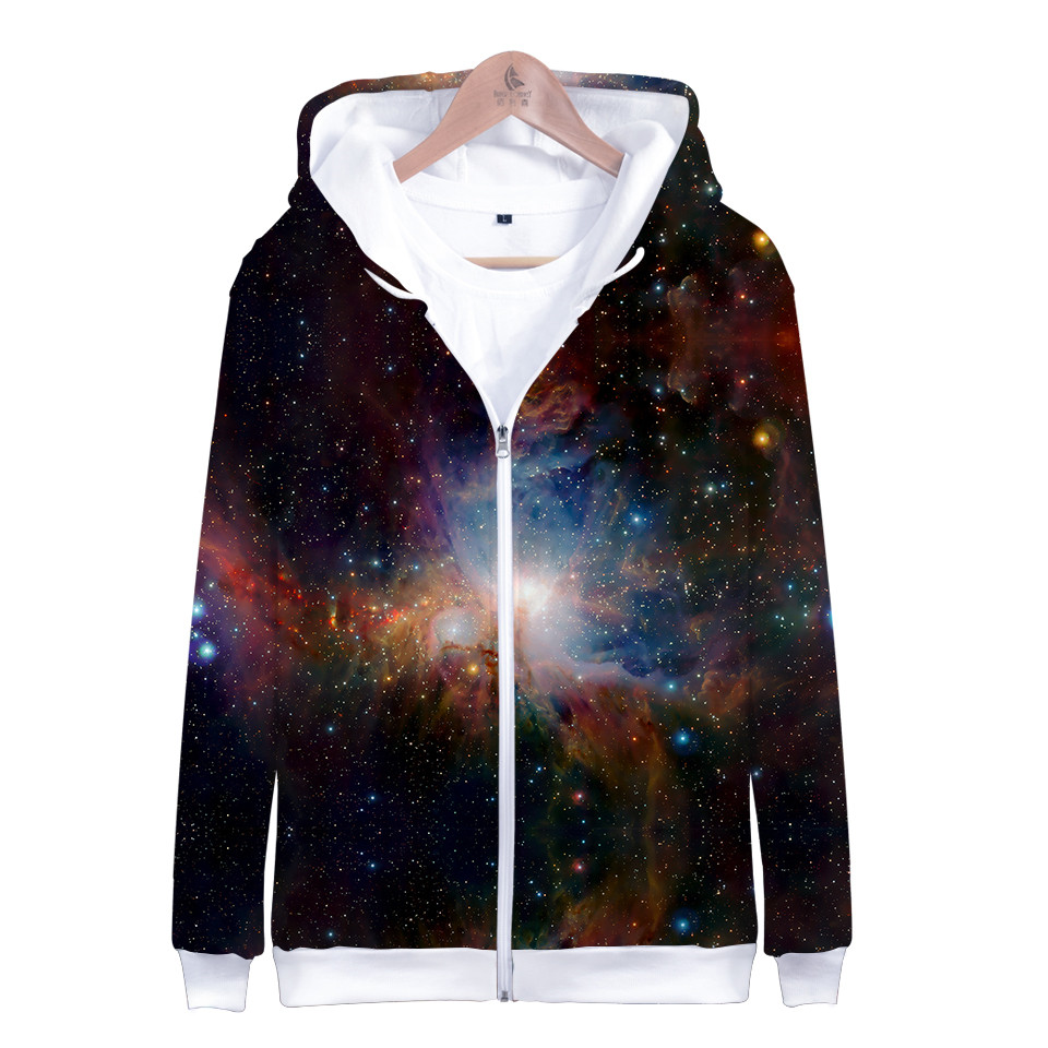 Children Star Space Galaxy Hoo – Street Fashion Zip Up Hoodie Bewertung und Preis