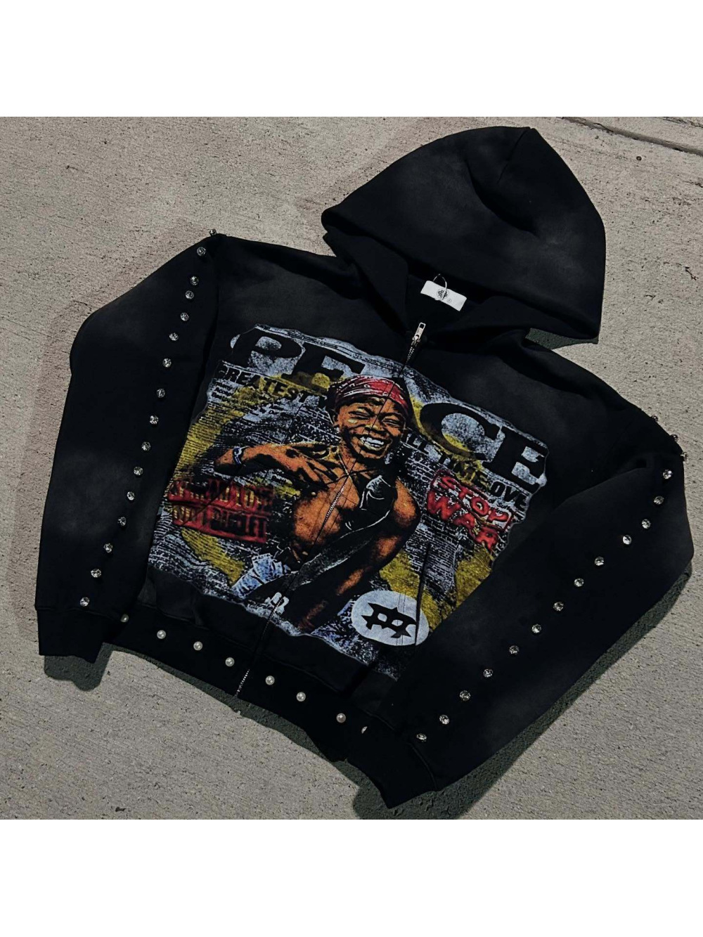 2026 new American hip-hop loos – Street Fashion Zip Up Hoodie Bewertung und Preis