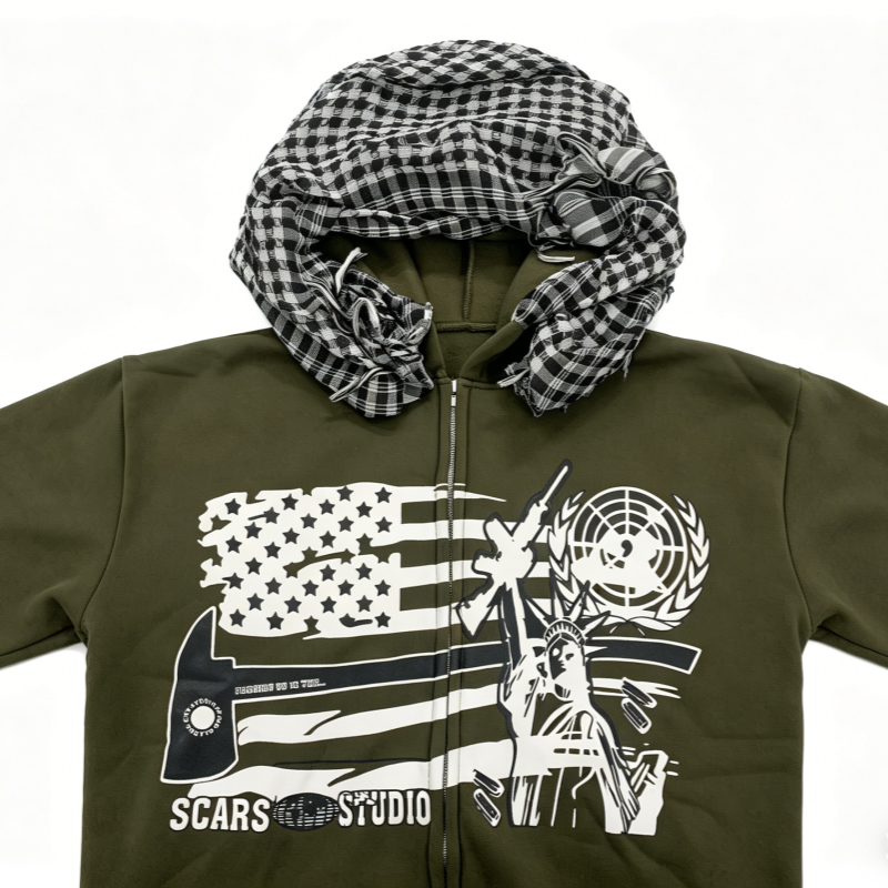Cross border new zipper retro  – Street Fashion Zip Up Hoodie Bewertung und Preis