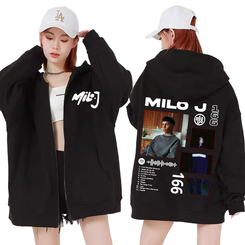 Rapper Milo J 166 Album Tour Z – Street Fashion Zip Up Hoodie Bewertung und Preis