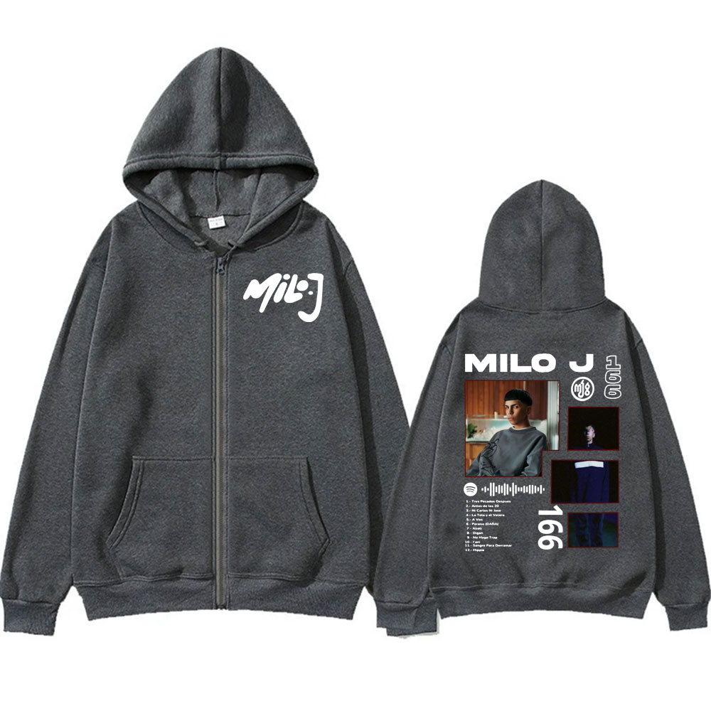 Rapper Milo J 166 Album Tour Z – Street Fashion Zip Up Hoodie Bewertung und Preis