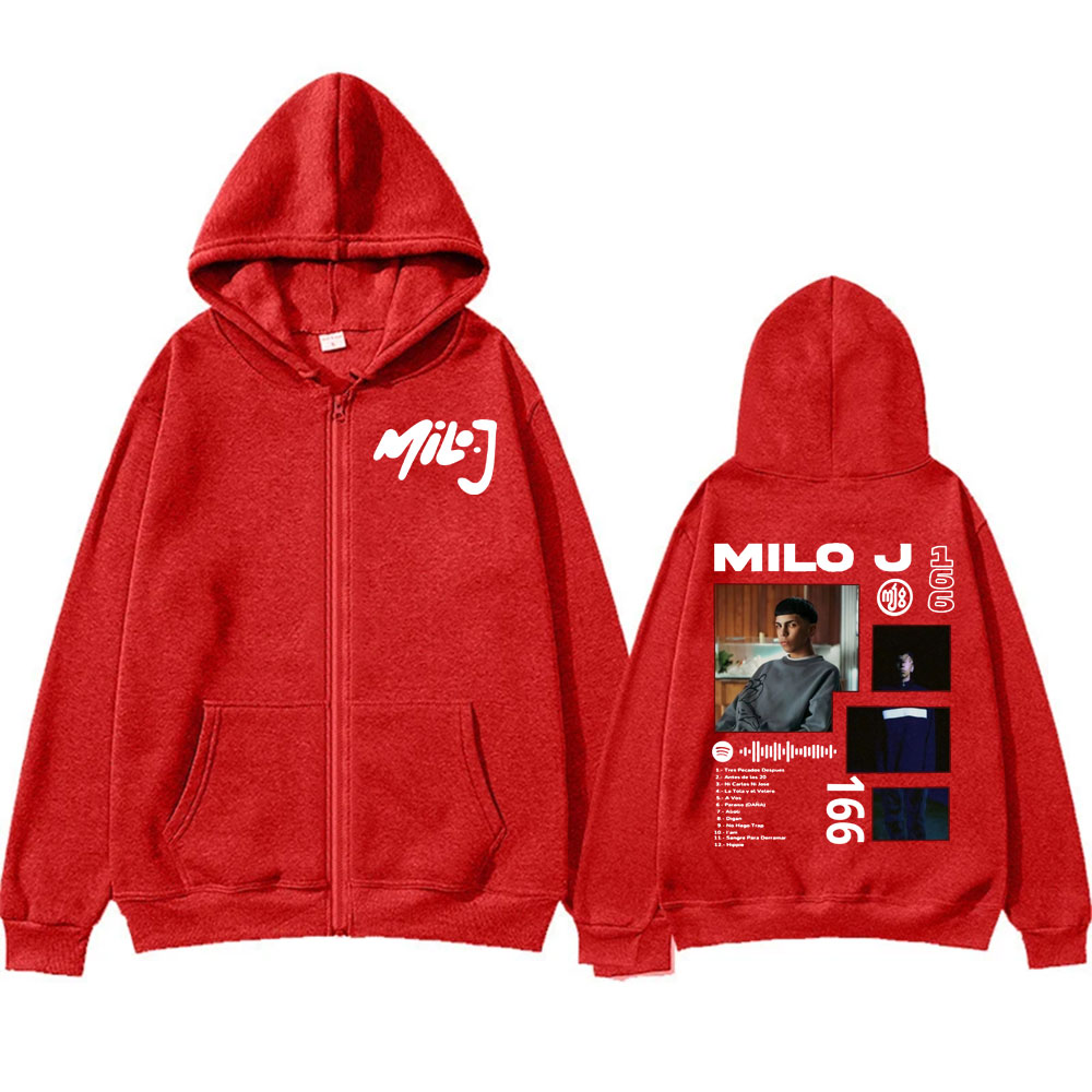 Rapper Milo J 166 Album Tour Z – Street Fashion Zip Up Hoodie Bewertung und Preis