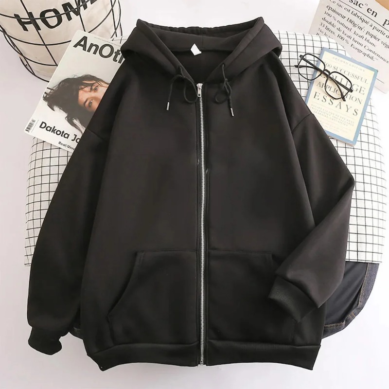 High Street Hoodie Men Solid C – Street Fashion Zip Up Hoodie Bewertung und Preis
