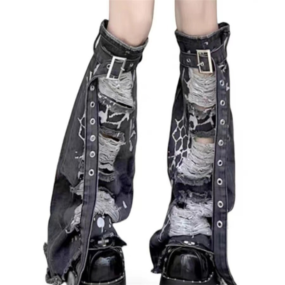 Fashion Buckle Belt Leg Warmer – Street Fashion In Japanese Bewertung und Preis