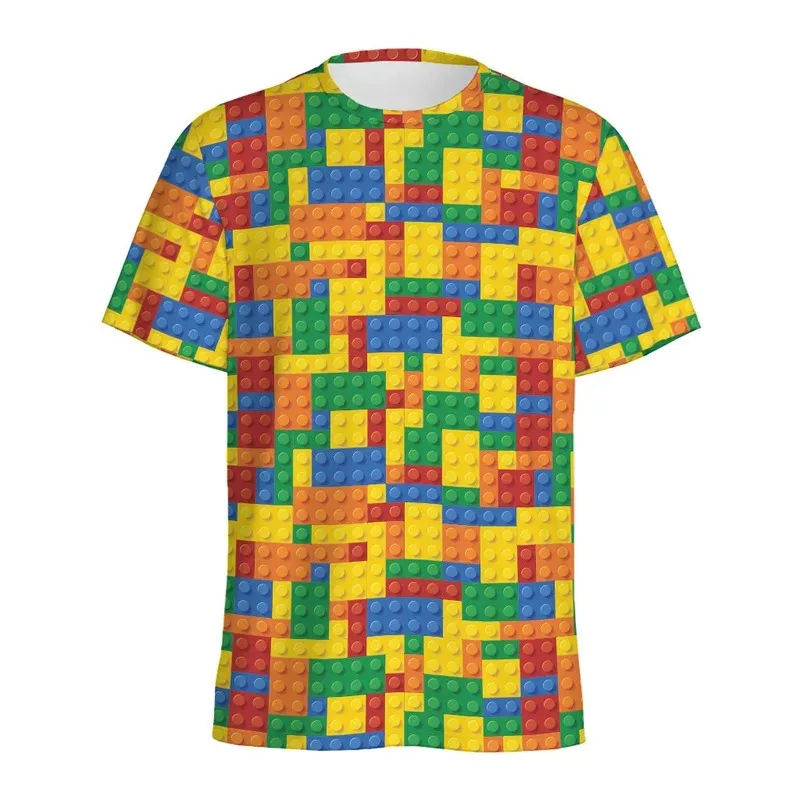 Retro Building Block 3D Printe – Street Fashion Videos Bewertung und Preis