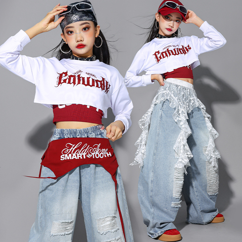 Hip Hop Jazz Street Dance Perf – Street Fashion Outfit Girl Bewertung und Preis