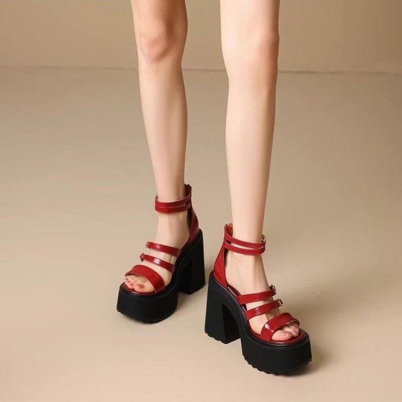 Red Wind High Heels Sandals Wo – Street Fashion Roma Bewertung und Preis
