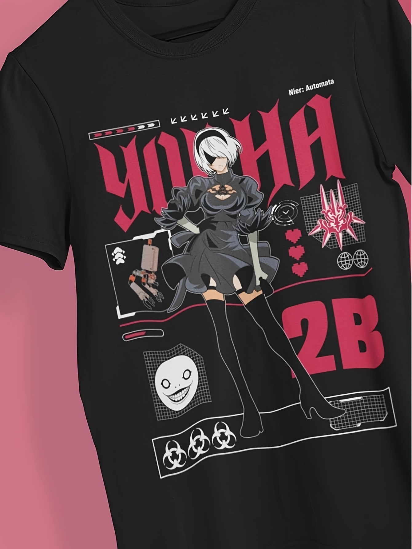 N-N Ier AUTOMATA Unisex T-shir – Street Fashion Videos Bewertung und Preis