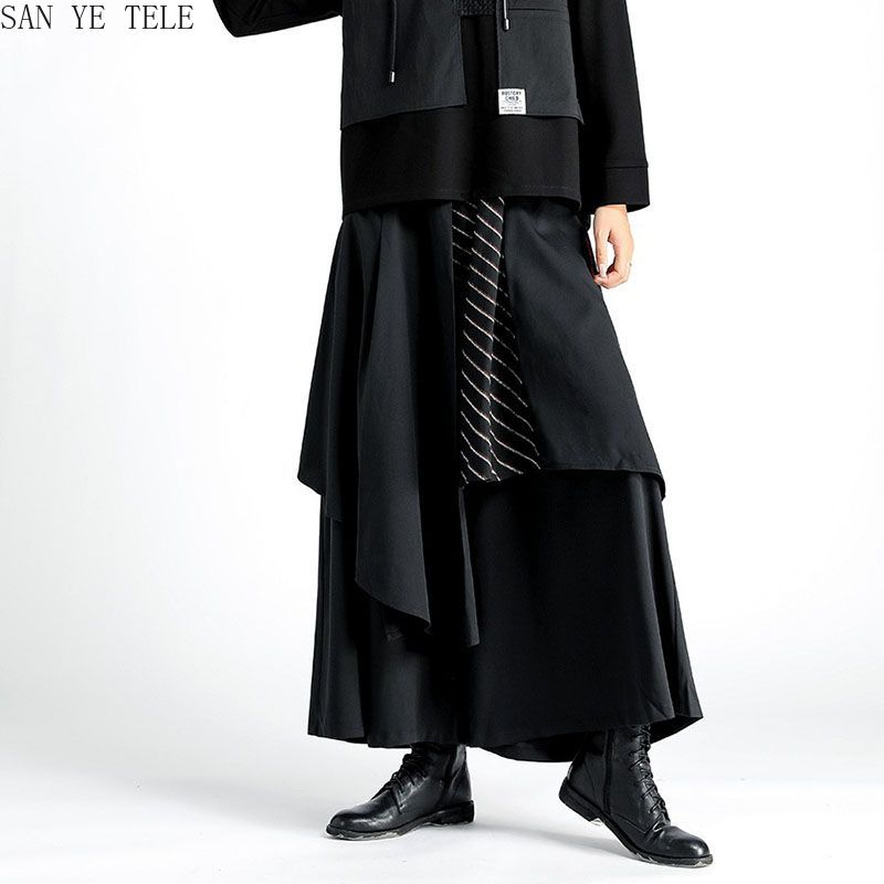 Men Black Irregular Pants Japa – Street Fashion In Japanese Bewertung und Preis