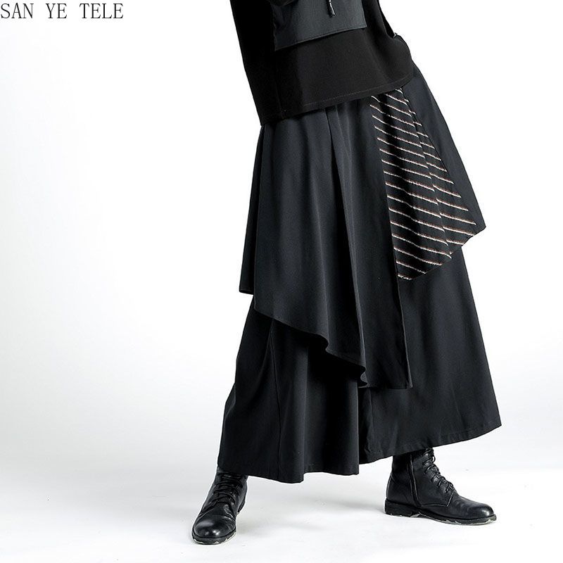 Men Black Irregular Pants Japa – Street Fashion In Japanese Bewertung und Preis
