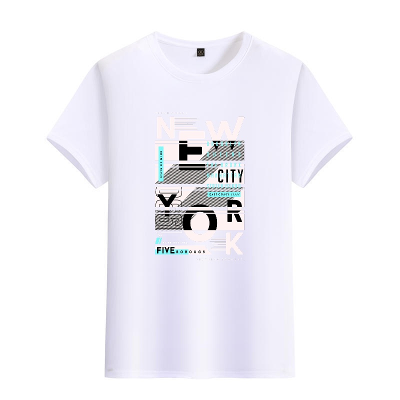 Men's Black Round-Neck Short-S – Street Style New York Fashion Bewertung und Preis