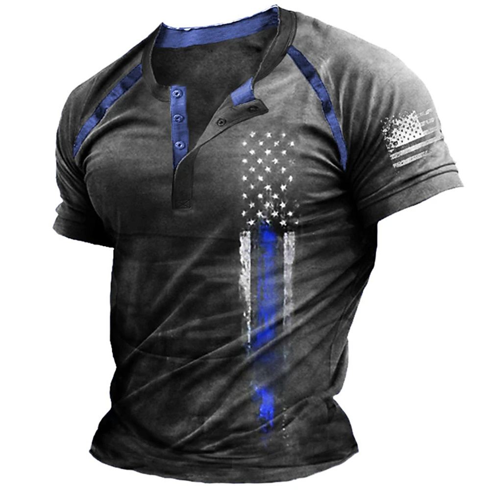 Funny 3D American Flag Print M – Street Fashion Casual Bewertung und Preis