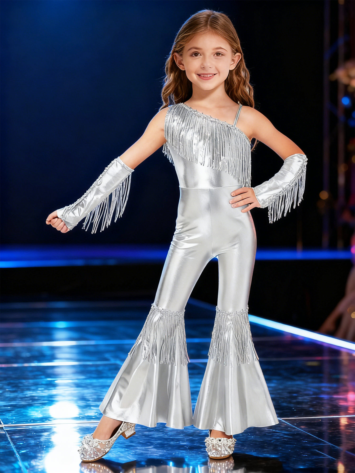 Girls Street Jazz Dance Costum – Street Fashion Vest Bewertung und Preis