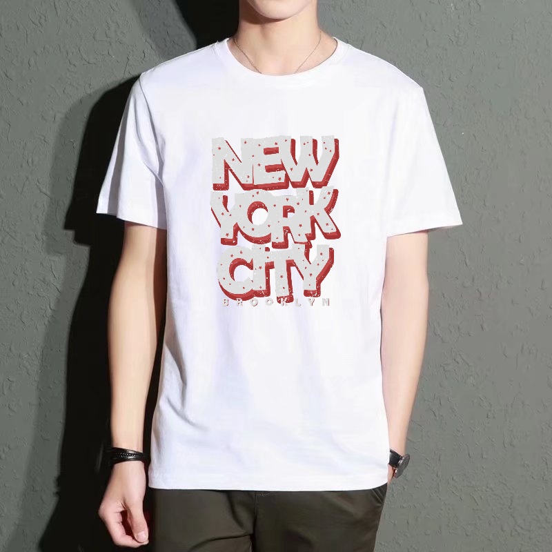 Men's Black Round-Neck Short-S – Street Style New York Fashion Bewertung und Preis