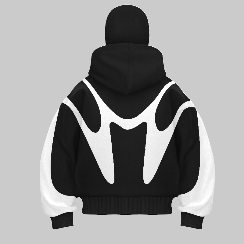 Retro Printed Devil Pattern Do – Street Fashion Zip Up Hoodie Bewertung und Preis
