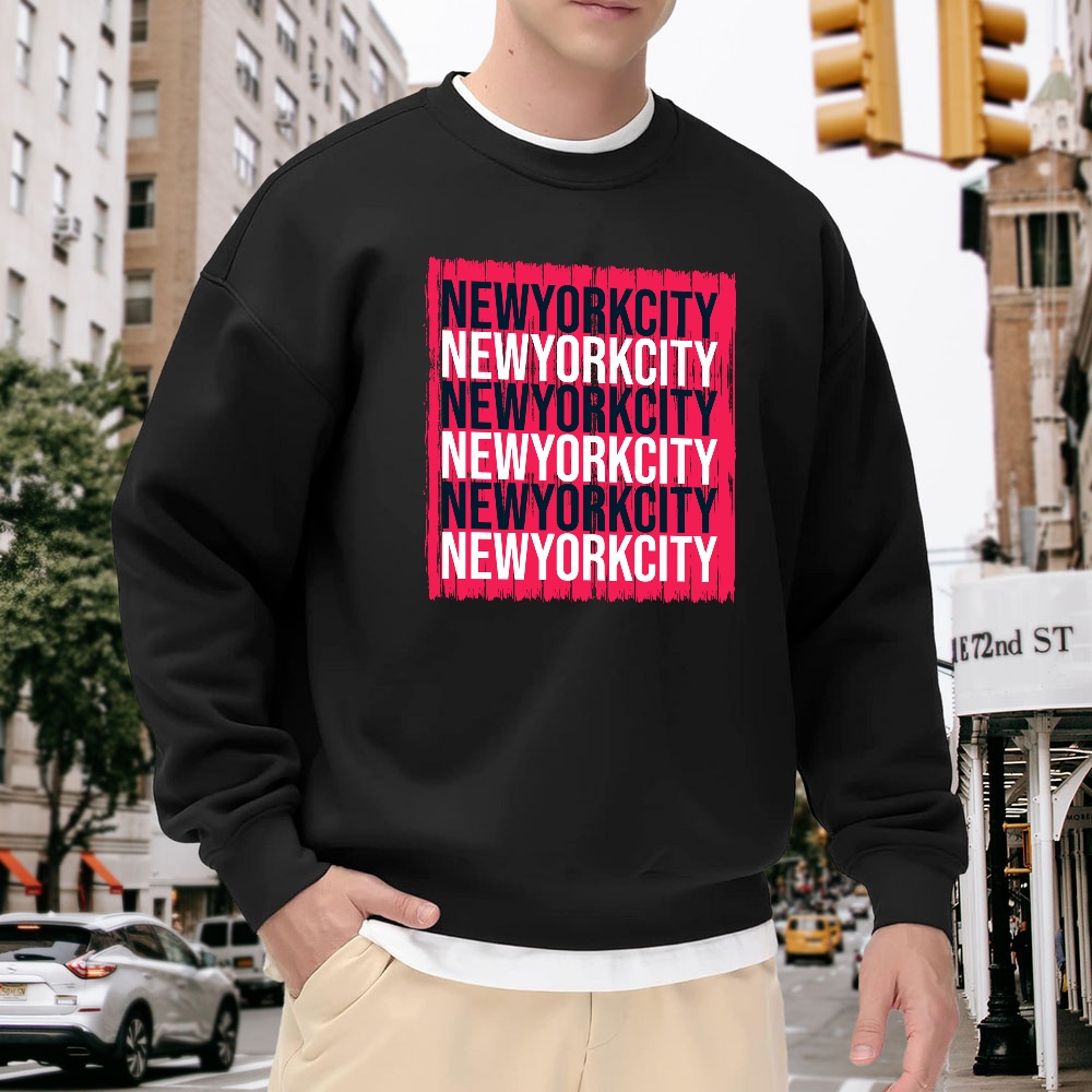Men's Black Crew Neck Pullover – Street Style New York Fashion Bewertung und Preis