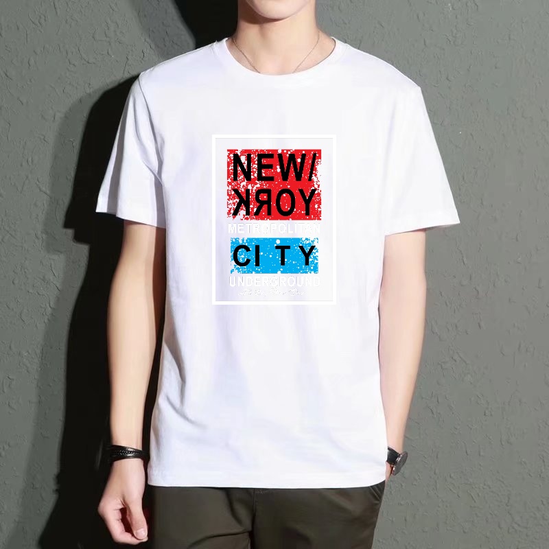 Men's Black Round-Neck Short-S – Street Style New York Fashion Bewertung und Preis