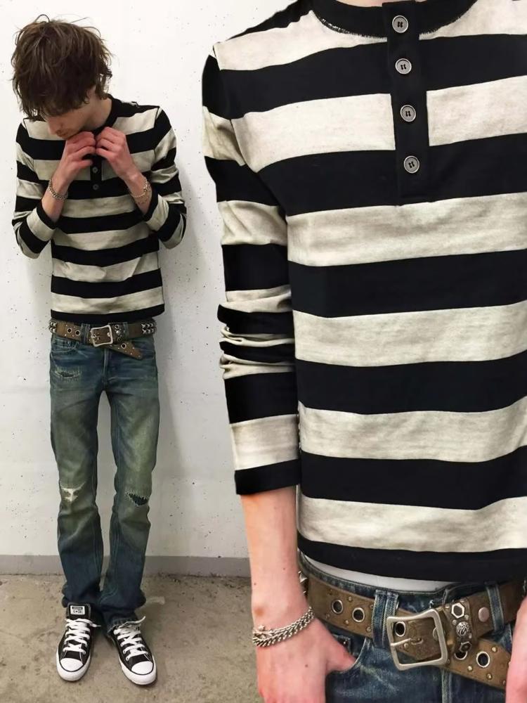 Y2k retro fashion street punk  – Street Fashion Casual Bewertung und Preis