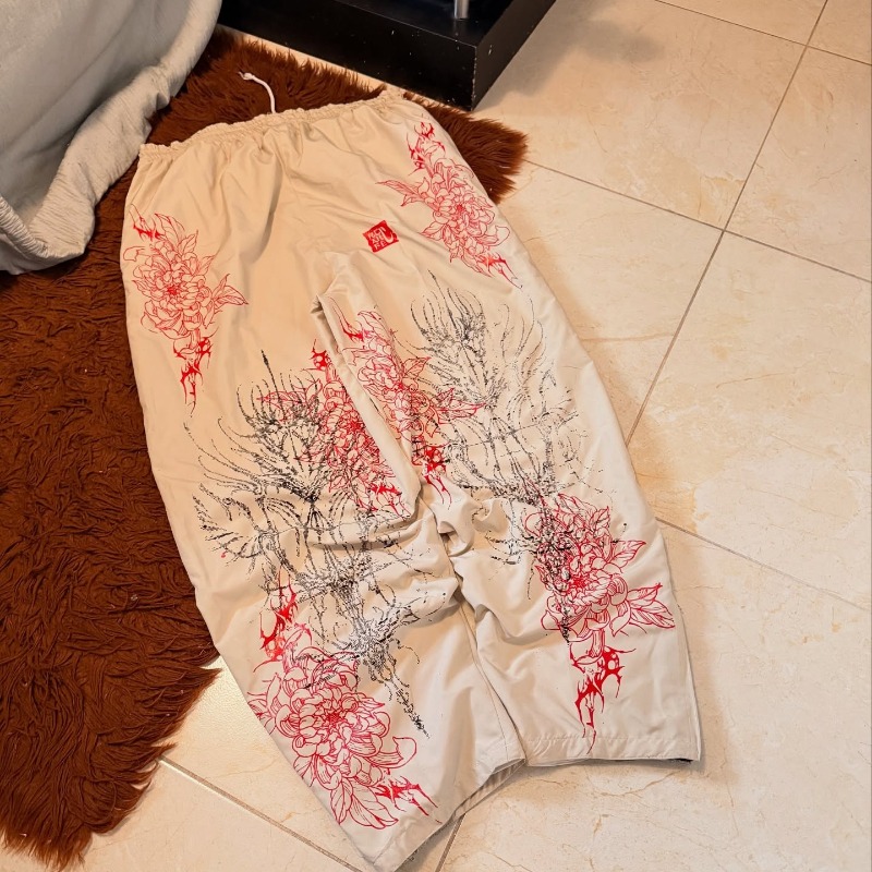 Harajuku Red Spider Lily Print – Street Fashion In Japanese Bewertung und Preis