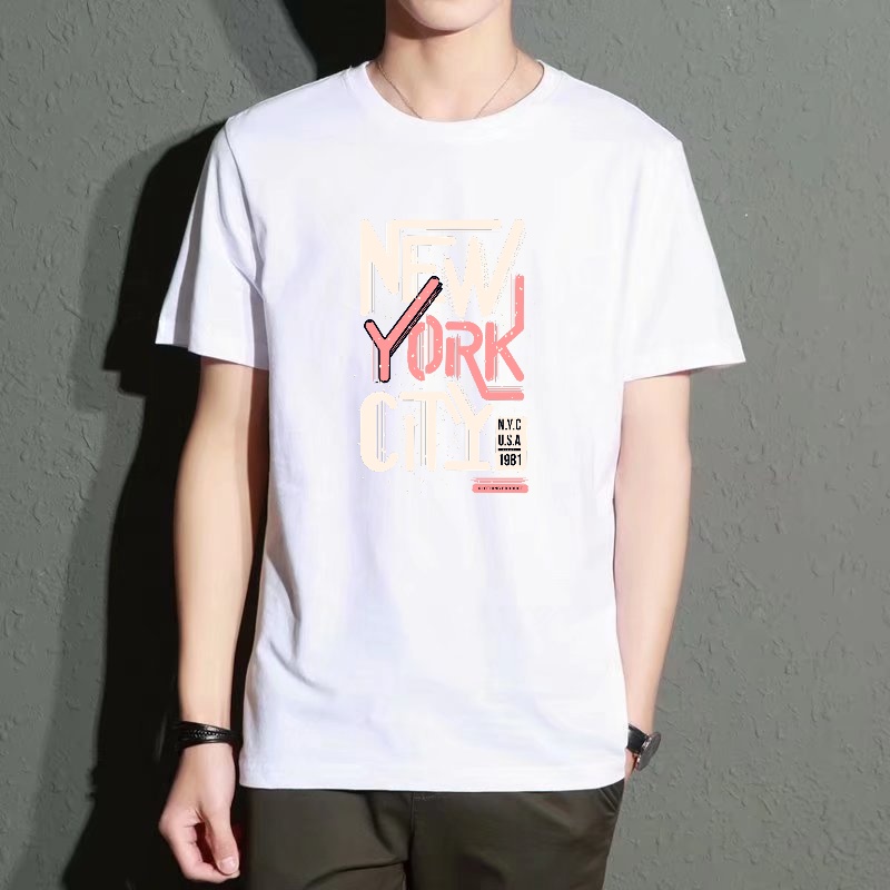 Men's Black Round-Neck Short-S – Street Style New York Fashion Bewertung und Preis