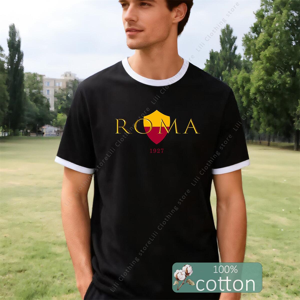 ROMA Letter Graphic Print Men' – Street Fashion Roma Bewertung und Preis