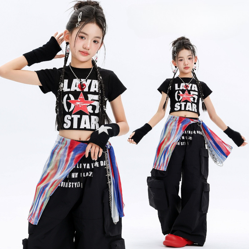Girls Hip Hop Costume Street D – Street Fashion Outfit Girl Bewertung und Preis