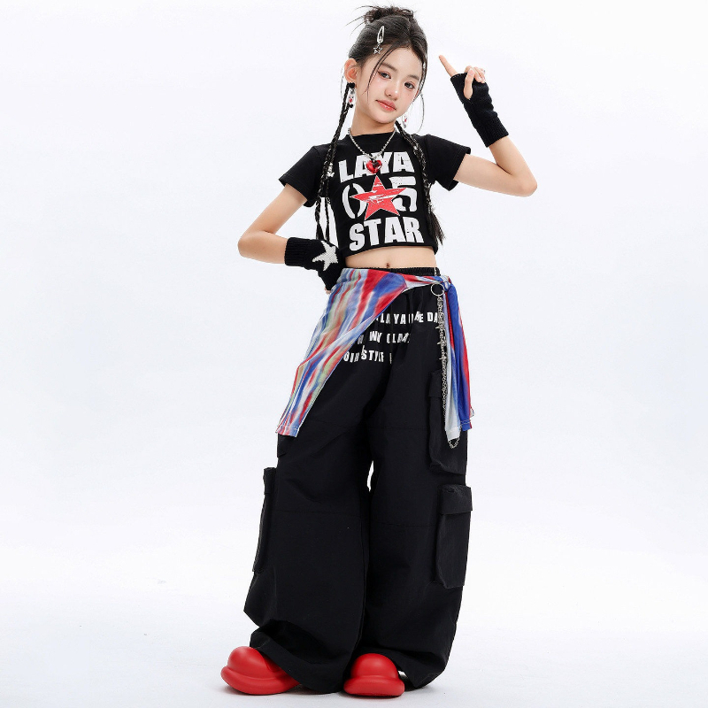 Girls Hip Hop Costume Street D – Street Fashion Outfit Girl Bewertung und Preis