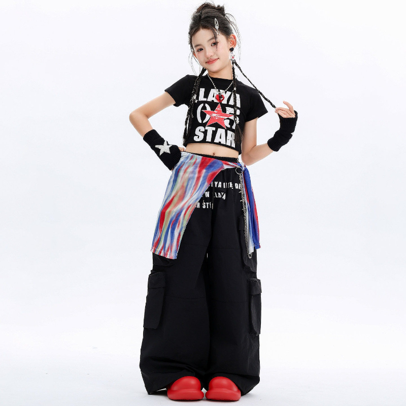 Girls Hip Hop Costume Street D – Street Fashion Outfit Girl Bewertung und Preis