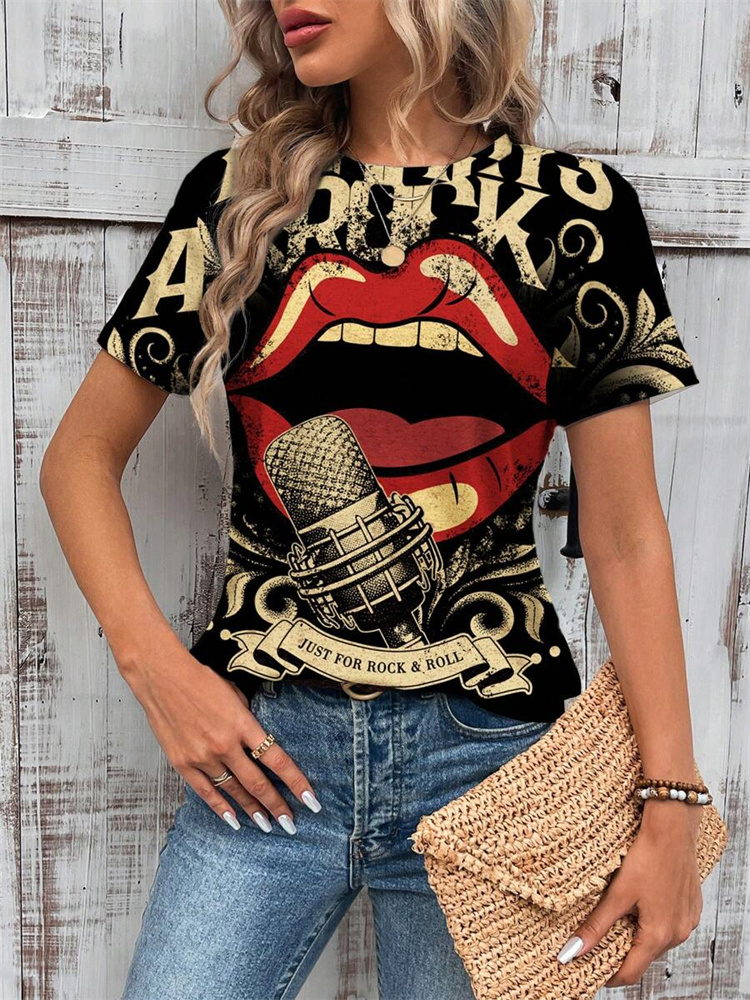 Butterfly Print Women's T-shir – Street Fashion Urban Bewertung und Preis