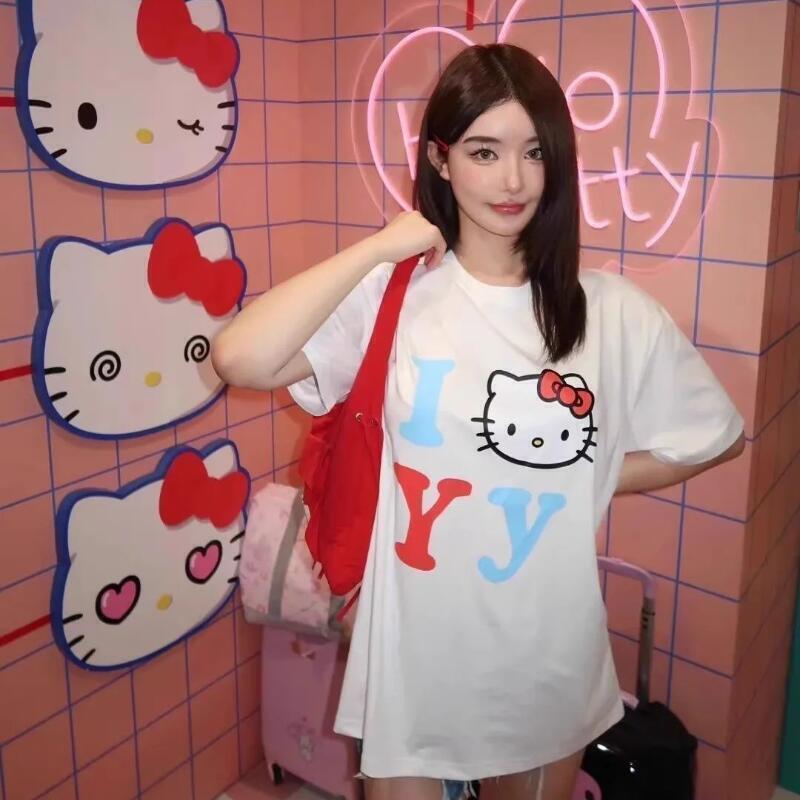 Short-Sleeved Sanrio Summer Pu – Street Fashion Casual Bewertung und Preis