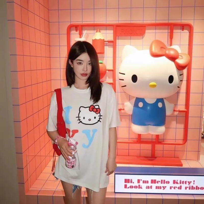 Short-Sleeved Sanrio Summer Pu – Street Fashion Casual Bewertung und Preis