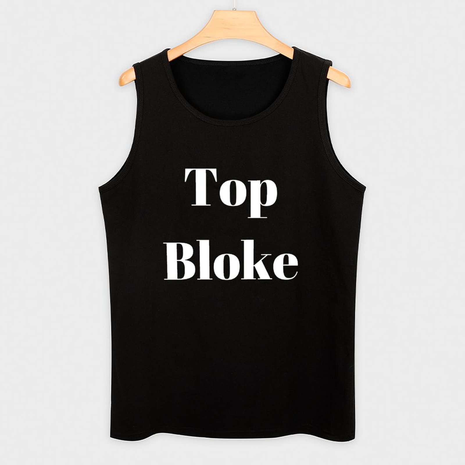 Top Bloke (white text) Tank To – Street Fashion Urban Bewertung und Preis
