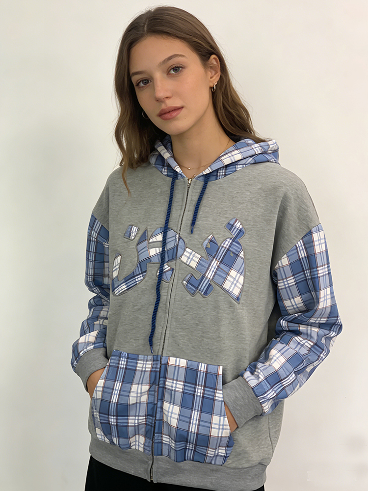 Winter 2025 New Splicing Fashi – Street Fashion Zip Up Hoodie Bewertung und Preis