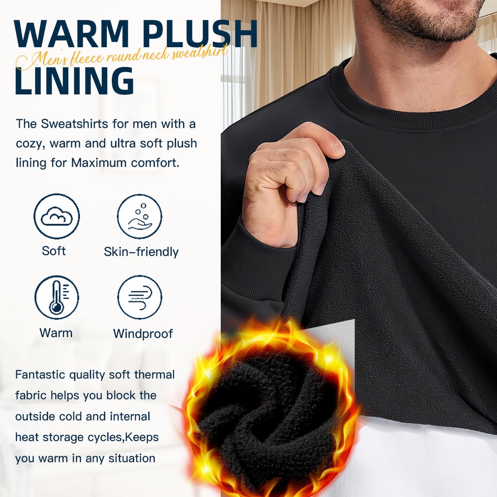 Men's Black Crew Neck Loose Sw – Street Style New York Fashion Bewertung und Preis