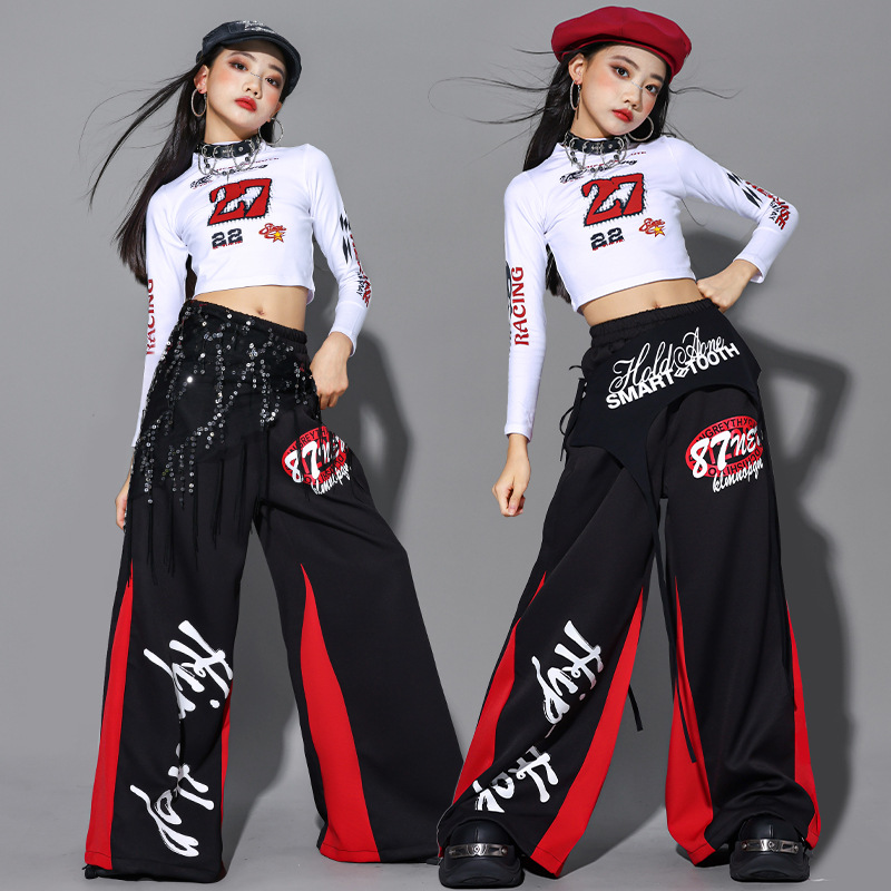 2025 Jazz Dance Clothes Girls  – Street Fashion Outfit Girl Bewertung und Preis