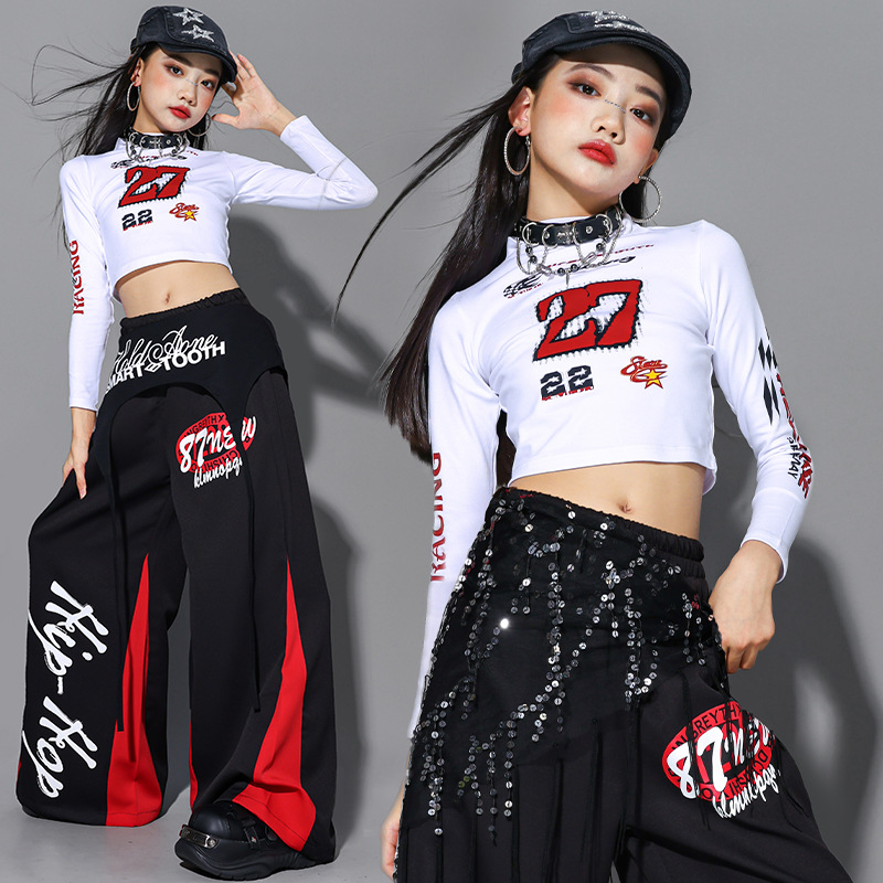 2025 Jazz Dance Clothes Girls  – Street Fashion Outfit Girl Bewertung und Preis