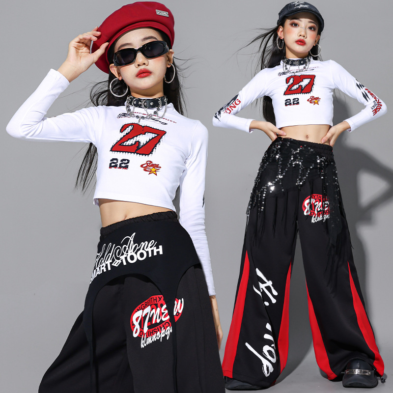 2025 Jazz Dance Clothes Girls  – Street Fashion Outfit Girl Bewertung und Preis