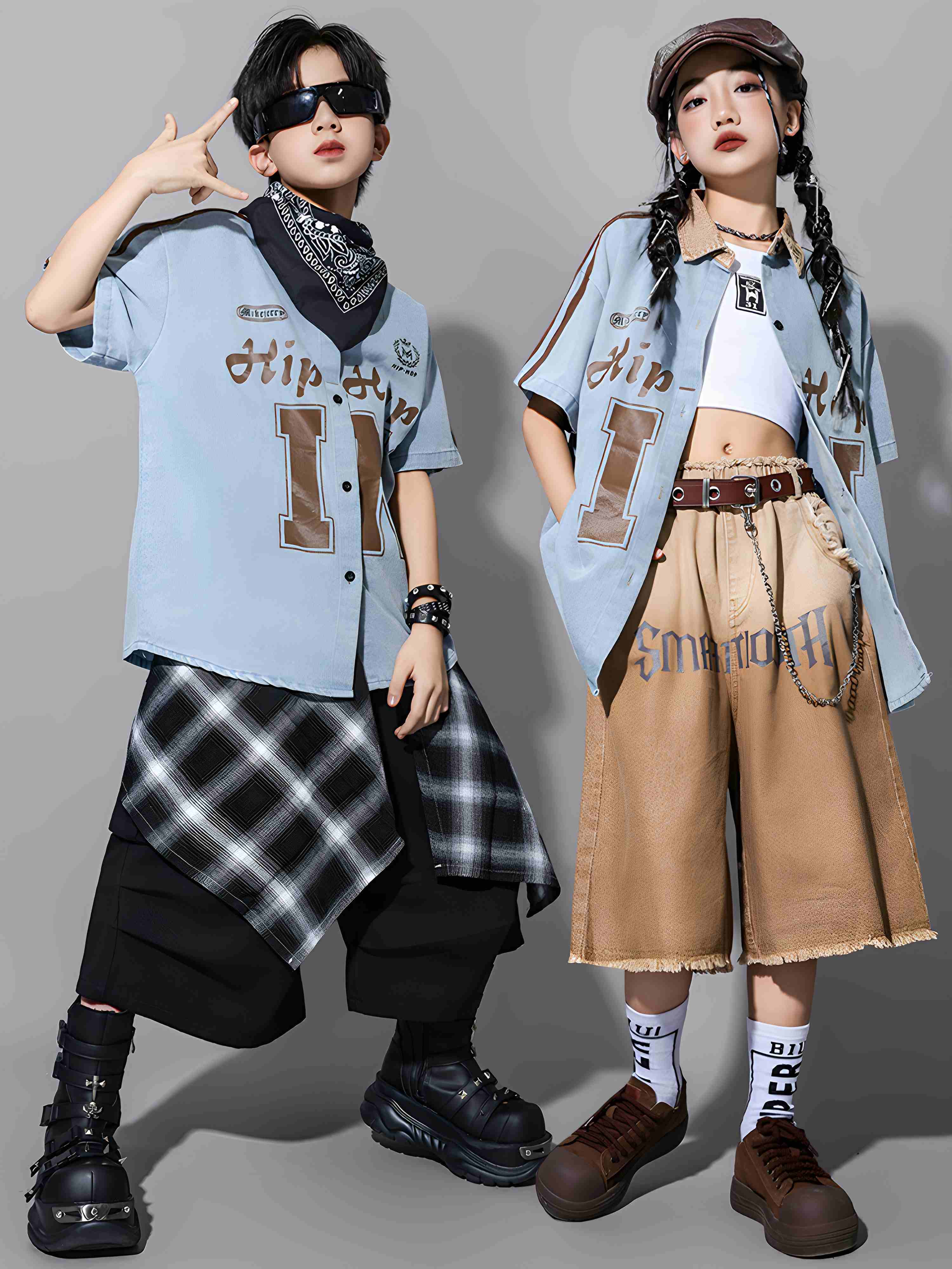 Girls Hip Hop Dance Costume Bo – Street Fashion Outfit Girl Bewertung und Preis